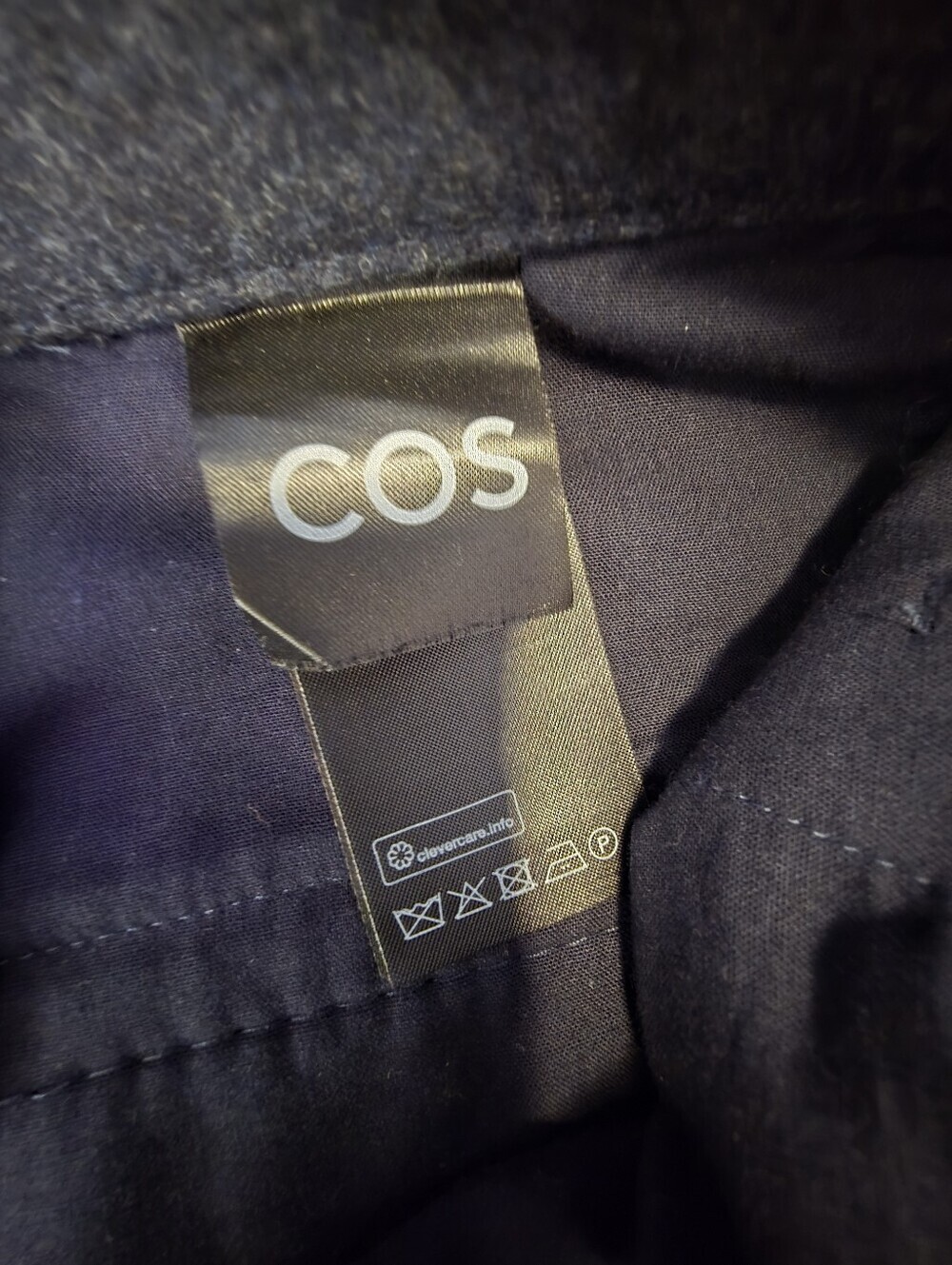 COS Womens Charcoal Tailored Dress Pants Classic Workwear Wool And Cashmere - Picture 7 of 14